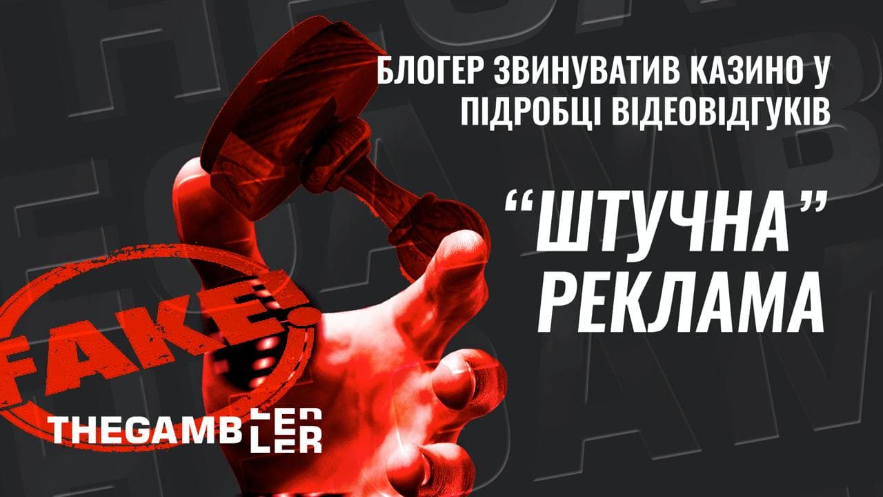 “Штучна” реклама. Блогер звинуватив казино у підробці відеовідгуків про казино